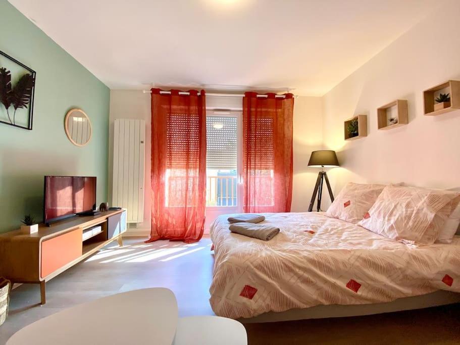 T2 Cosy Proche Hopital + Parking Gratuit Sur Place Auxerre Extérieur photo